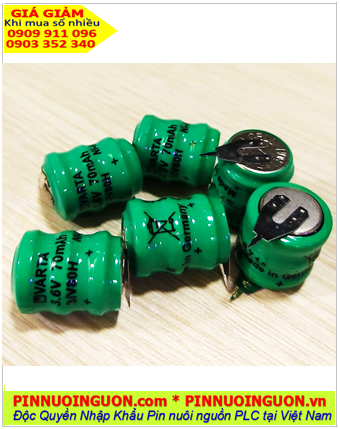 Pin hệ thống báo động -Pin sạc NIMH 3/V80 (NiMh Rechargeable 3.6V-80mAh Battery) | CÒN HÀNG